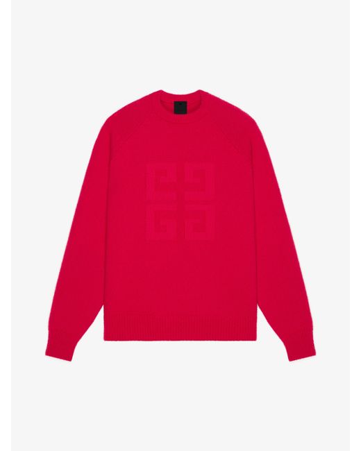 Givenchy Red 4G Sweater