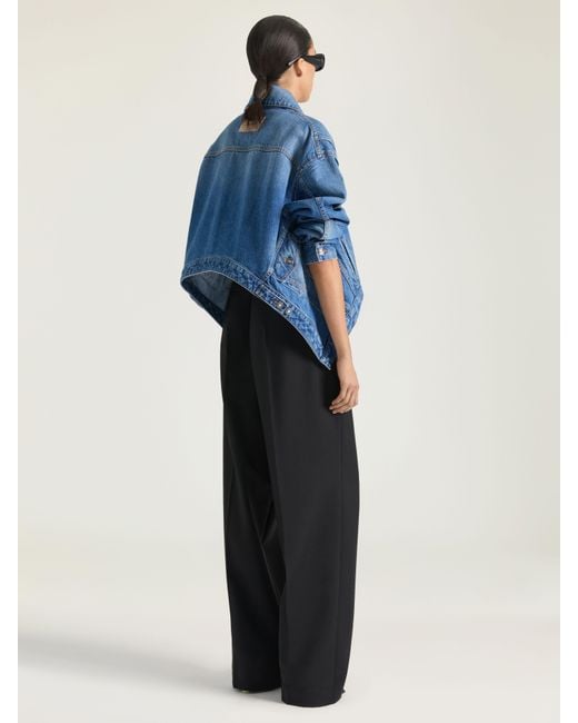 Givenchy Blue Trapeze Jacket