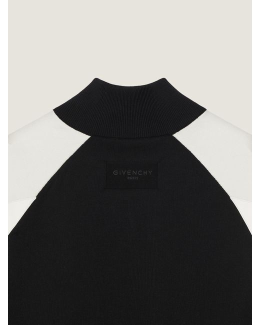 Givenchy Black Bi-Material Blouson With Paris Embroidery for men