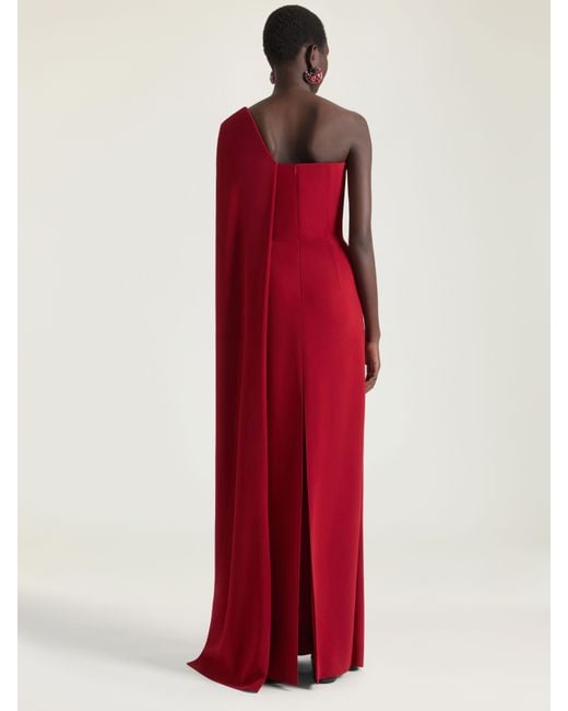 Givenchy Red Asymmetric Evening Dress