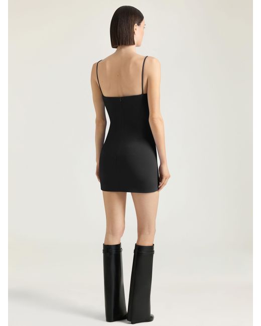 Givenchy Black Sliced Mini Dress