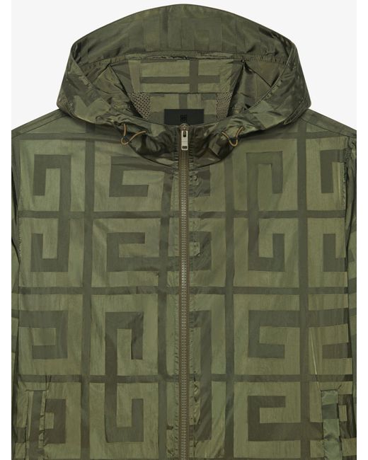 Givenchy Green Windbreaker With 4G Pattern for men
