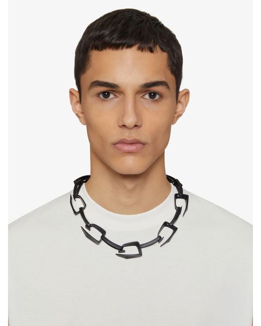 Givenchy Multicolor Large Giv Cut Necklace In Metal And Enamel for men