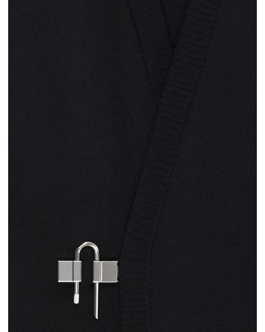 Givenchy Black U-Lock Cardigan for men