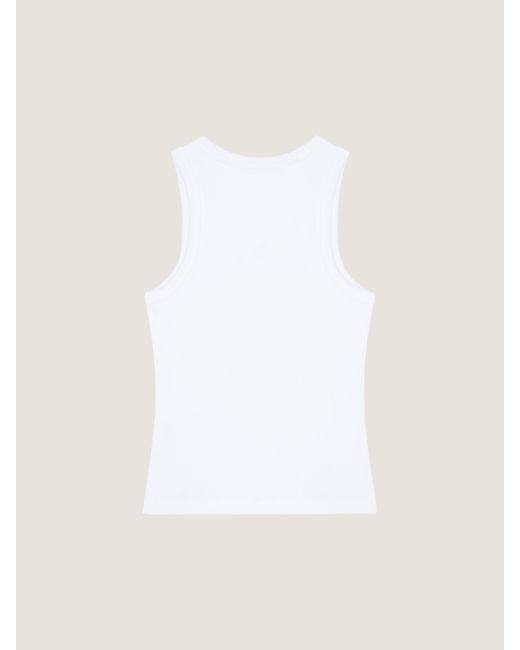 Givenchy White Slim Fit Tank Top