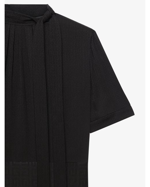 Robe en jacquard 4G avec lavallière Givenchy en coloris Black