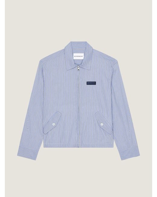 Givenchy Blue Couture Seam Striped Blouson for men