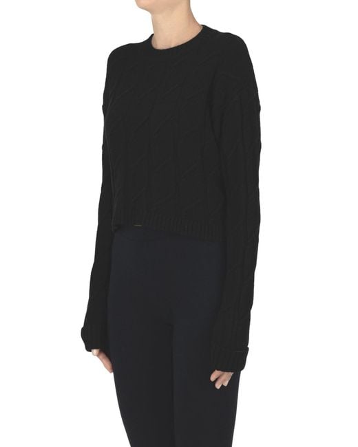 hinnominate Black Cropped Pullover