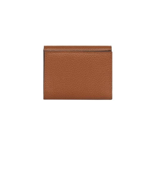 Etro Brown Leather Mini Wallet