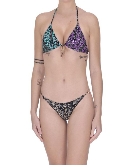 Miss Bikini Multicolor Metal Details Bikini