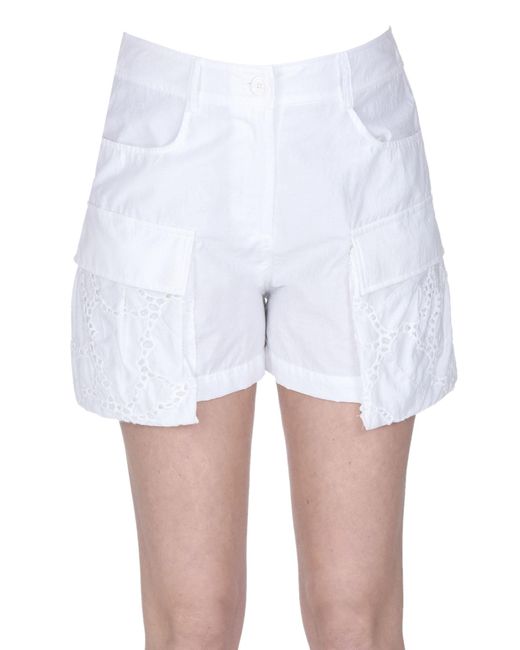 Pinko White Saint Tropez Shorts