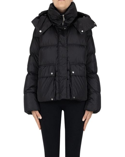 Add Black Quilted Short Down Jacket