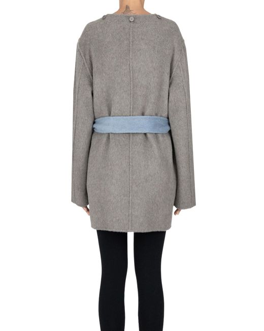 P.A.R.O.S.H. Blue Double-face Coat