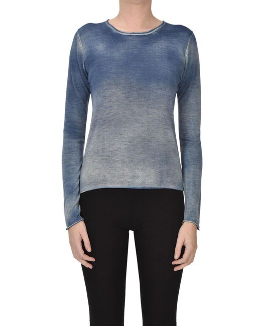 ALESSANDRO ASTE Blue Gradient Effect Pullover