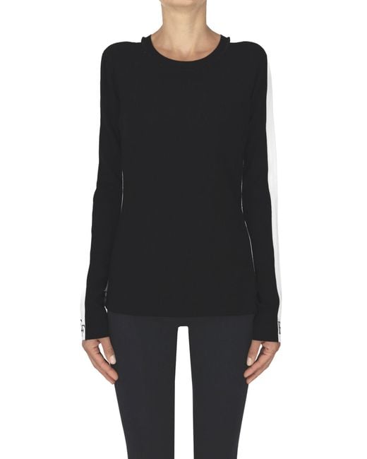 Elisabetta Franchi Black Viscose Pullover