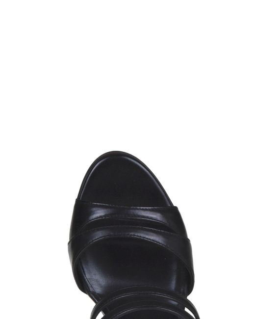 Guglielmo Rotta Black Catherine Leather Sandals