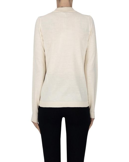 Max Mara White Corinto Pullover
