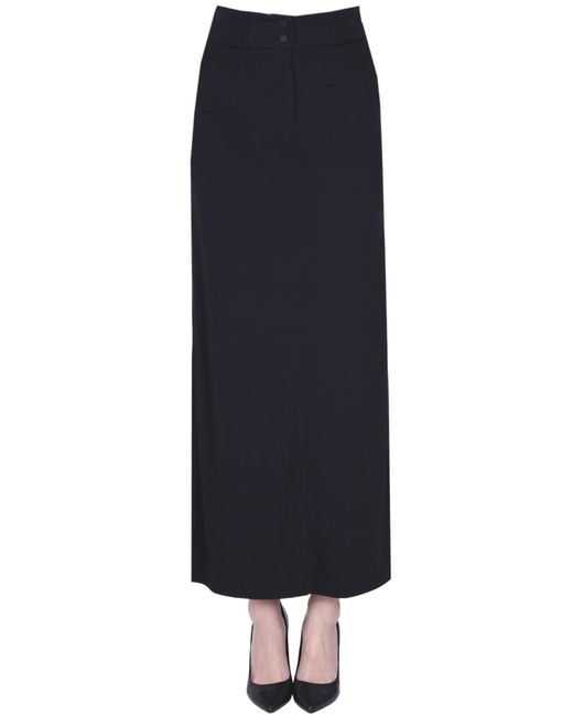 Nenette Blue Jersey Long Skirt