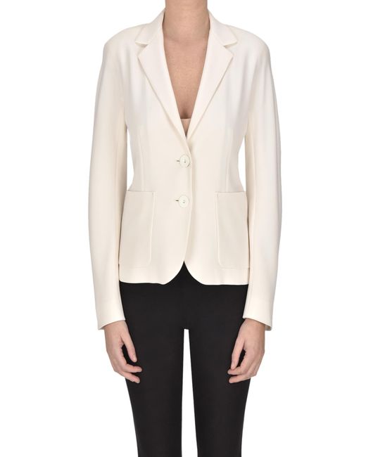 Blazer Giseng in cady di Max Mara in White