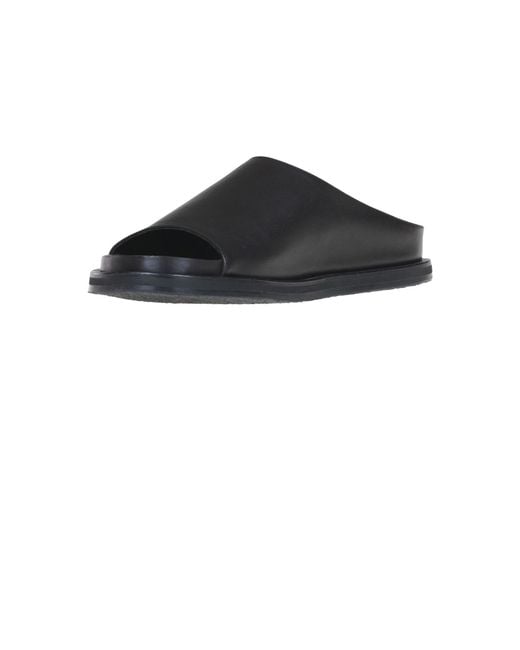 Studio Nicholson Black Leather Slides