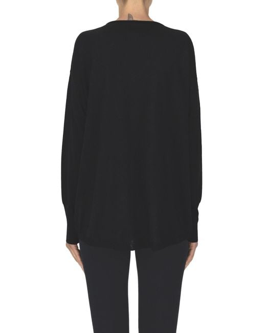 Aspesi Black Extrafine Wool Pullover