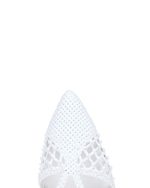 STUDIO AMELIA White Lexus Slingback Pumps