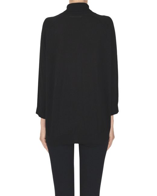 6397 Black Extrafine Knit Pullover