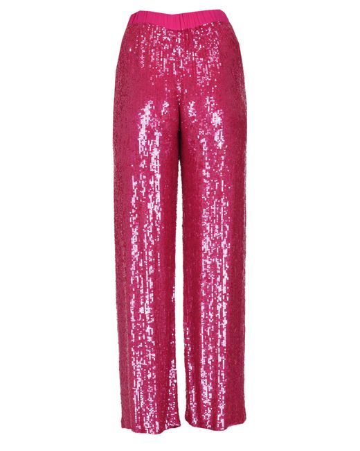 P.A.R.O.S.H. Red Sequined Trousers