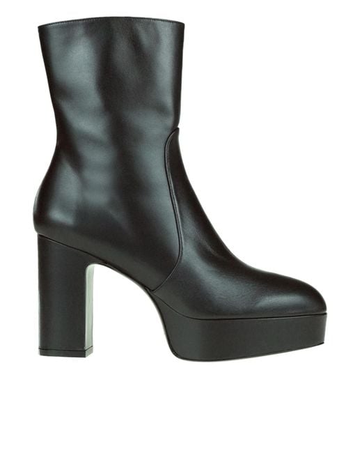 Stuart Weitzman Women's Black Lala Platform Boots