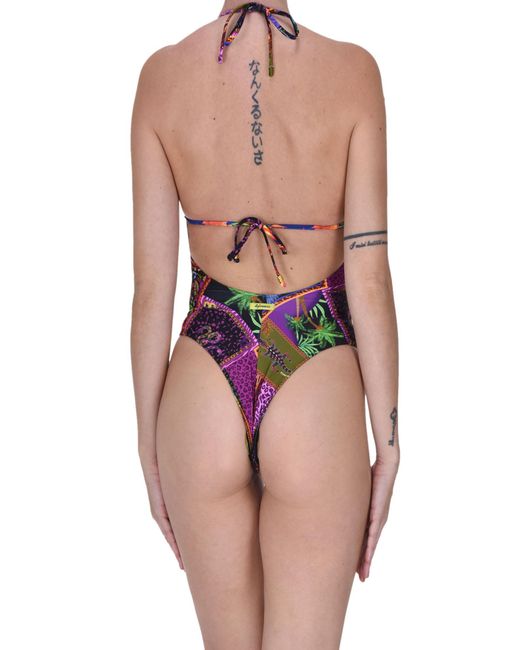 4giveness Multicolor Printed Swimsuit