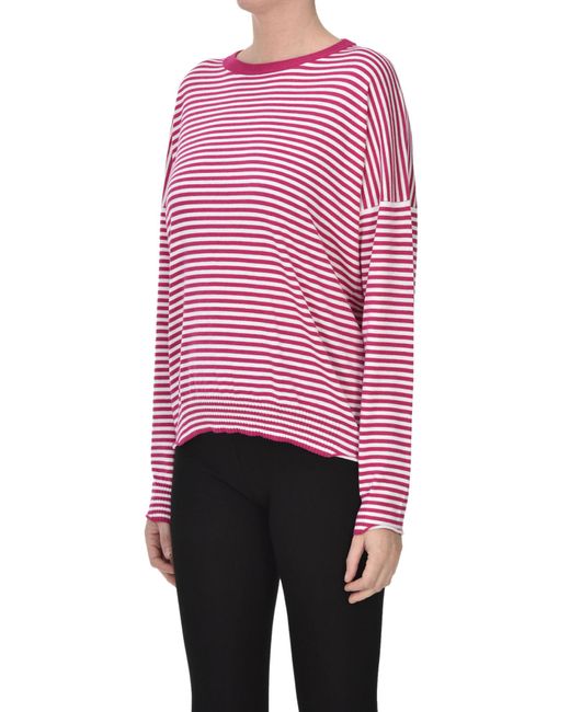 Be You Red Striped Pullover