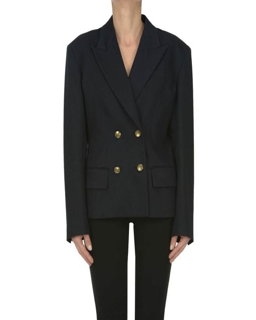 Seafarer Black Moana Double-breasted Jacket