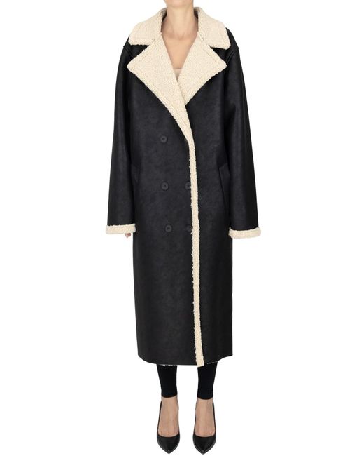 ELEH Black Eco-shearling Coat