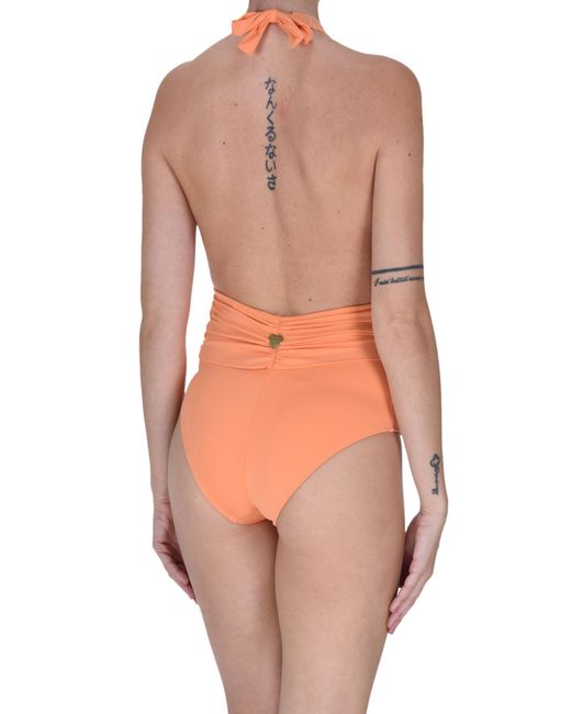 Twin Set Orange Sequined Swimsuit
