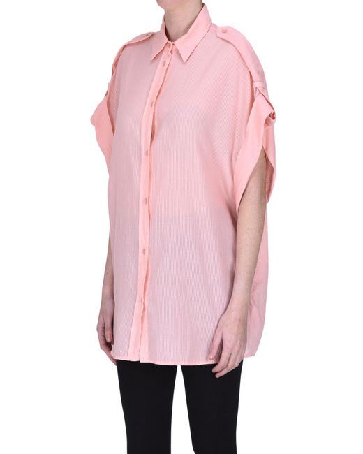 Dondup Pink Oversized Shirt