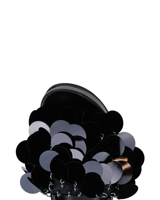 Rabanne Black Sparkle Slides