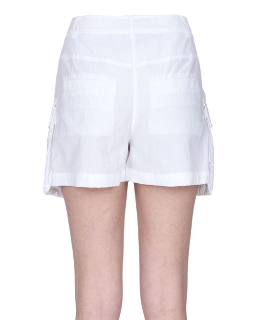 Pinko White Saint Tropez Shorts