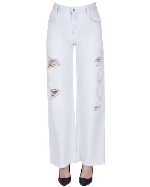 Jeans Aida Destroyed di CYCLE in White