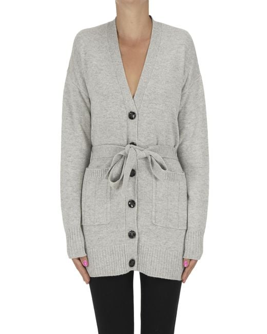 Pennyblack Gray Waistbelt Cardigan