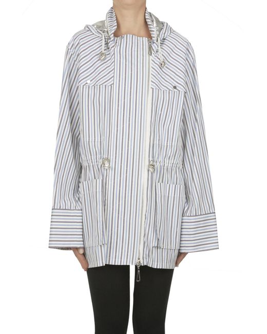 Rabanne Gray Striped Cotton Jacket