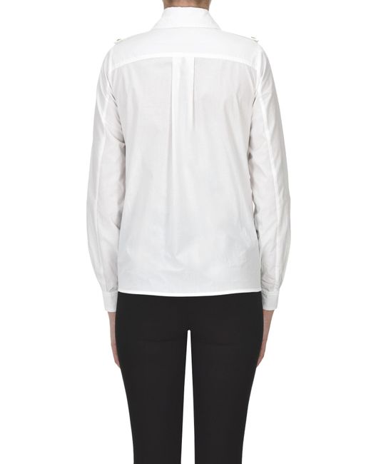 Elisabetta Franchi White Cotton Shirt