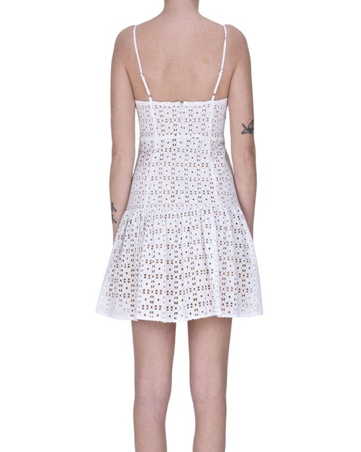 MICHAEL Michael Kors White Sangallo Lace Mini Dress