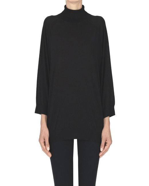 6397 Black Extrafine Knit Pullover