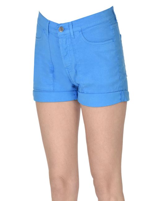 CIGALA'S Blue Linen And Cotton Shorts