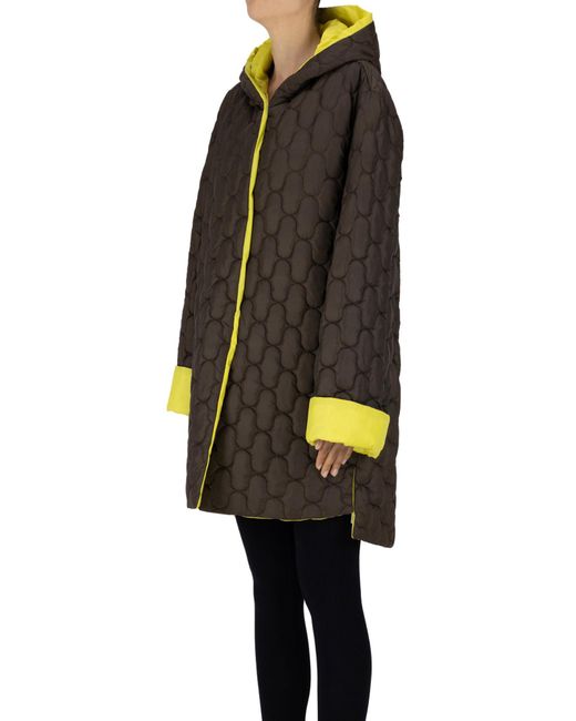 Whyci Black Reversible Parka Style Down Jacket