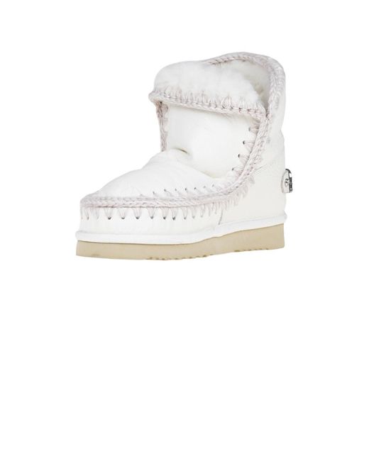 Mou White Eskimo Boots