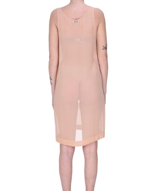 Dries Van Noten Pink Silk Slip Dress