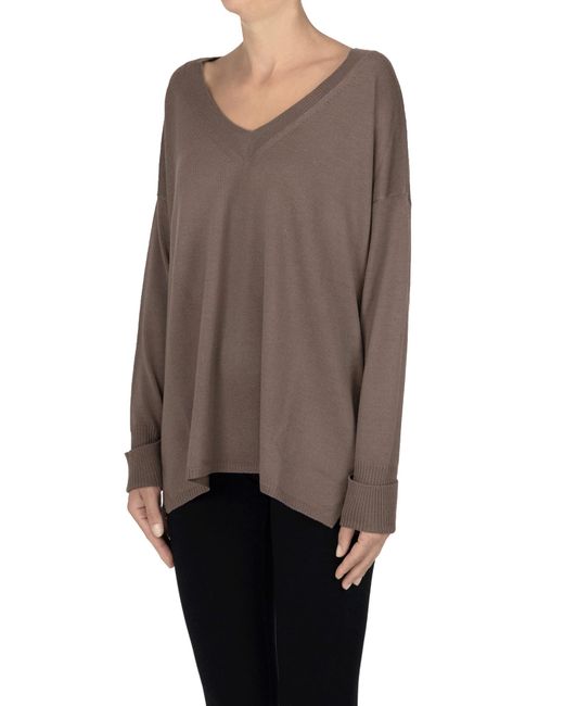 Aragona Brown Wide Pullover
