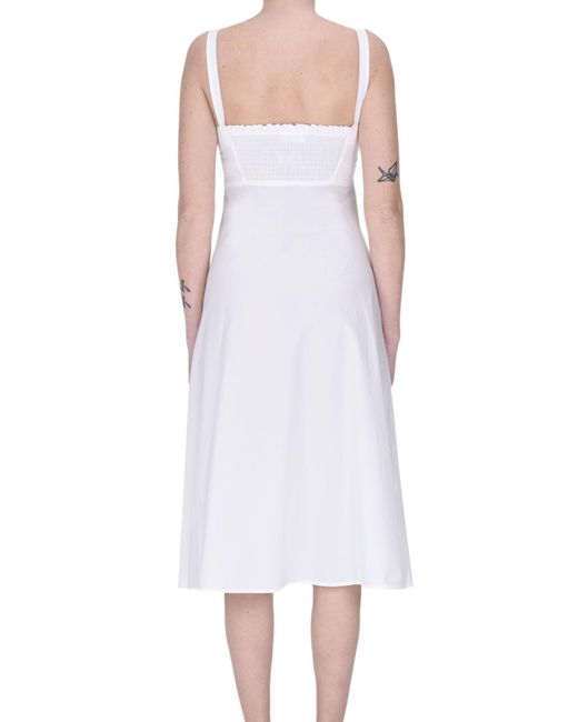 P.A.R.O.S.H. White Cotton Dress
