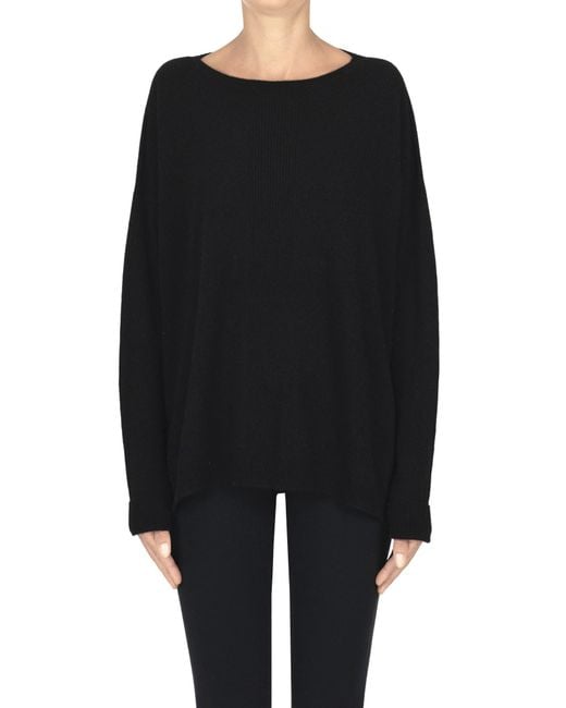 SOLOCASCMIR Black Cashmere Pullover